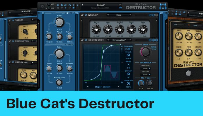 Screenshot of Destructor by Blue Cat - One of the Best Virtual Guitar Amp Sims