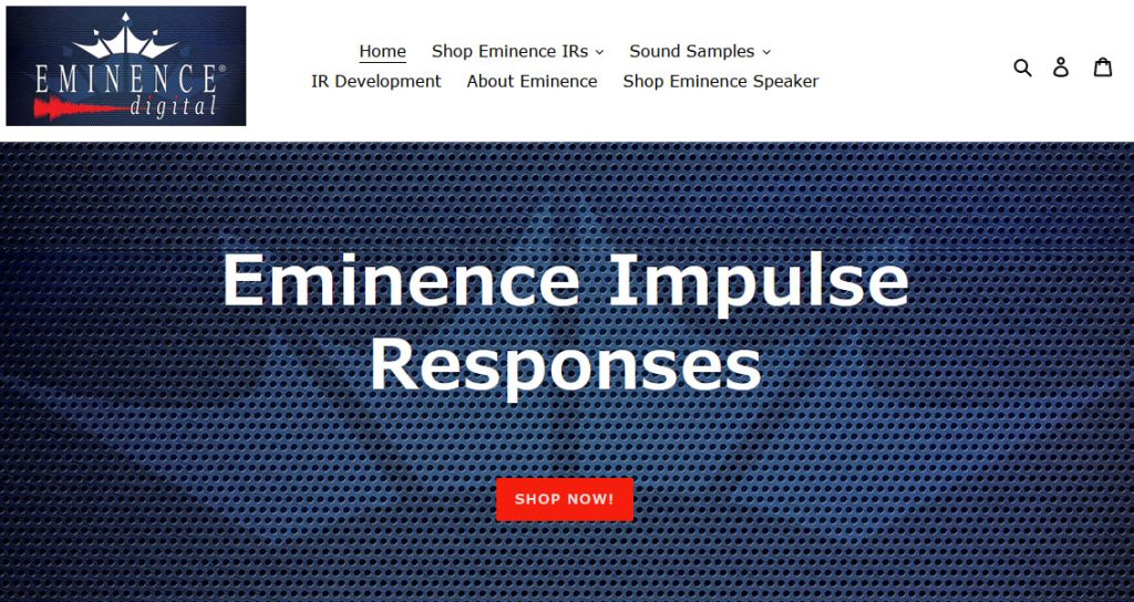 Screenshot of Eminence Digital homepage