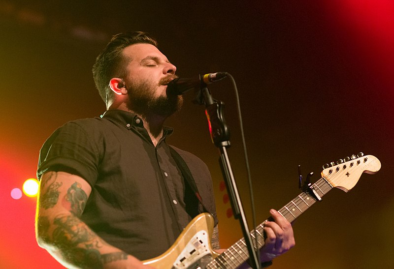 Dustin Kensrue from Thrice performing live
