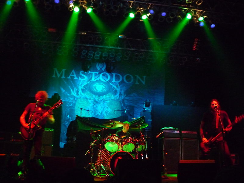 Mastodon performing in Vienna in 2008