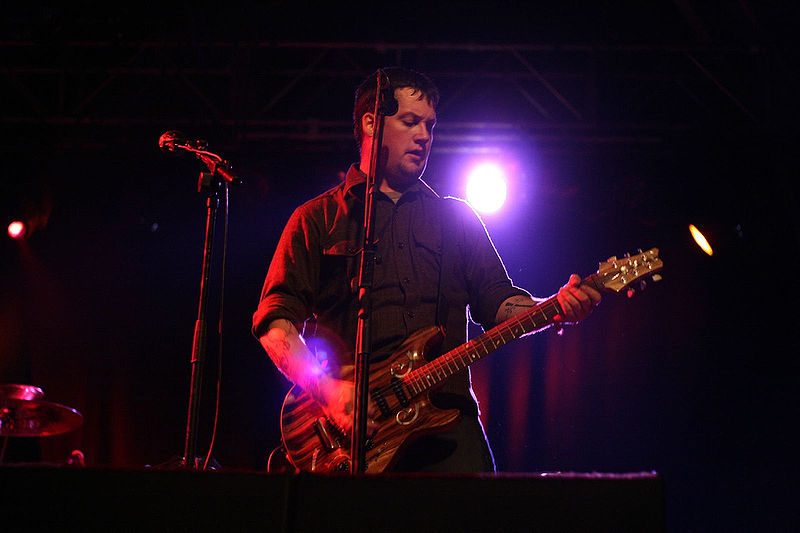 Isaac Brock, who was responsible for the band name origins, from Modest Mouse performing in 2007