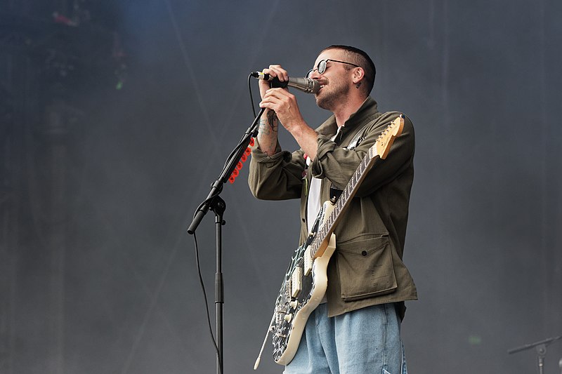 John Gourley from Portugal. The Man performing live