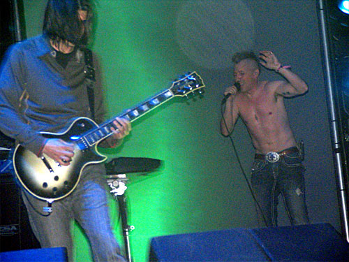 Adam Jones and James Maynard Keenan from Tool performing live