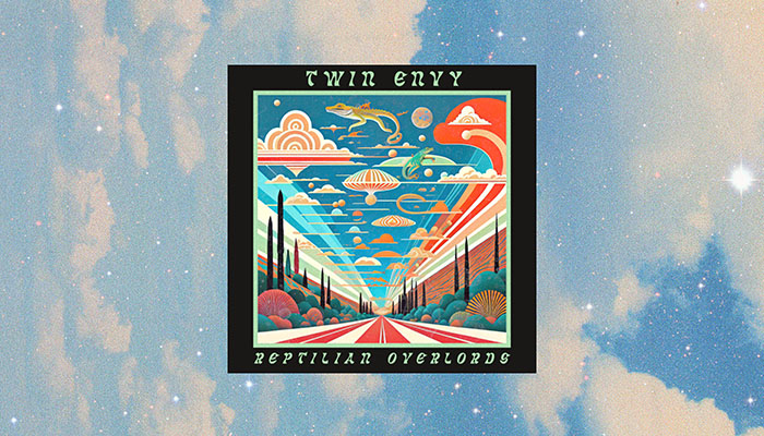Reptilian Overlords by Twin Envy - Single Cover Art with Cloud background